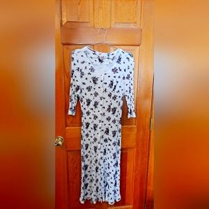 Vintage LA Gal Made in USA Floral Vintage  Maxi Button Up PLUS SZ 18